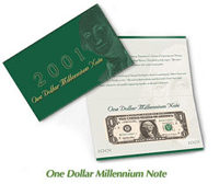 2001 $1 Millennium Note